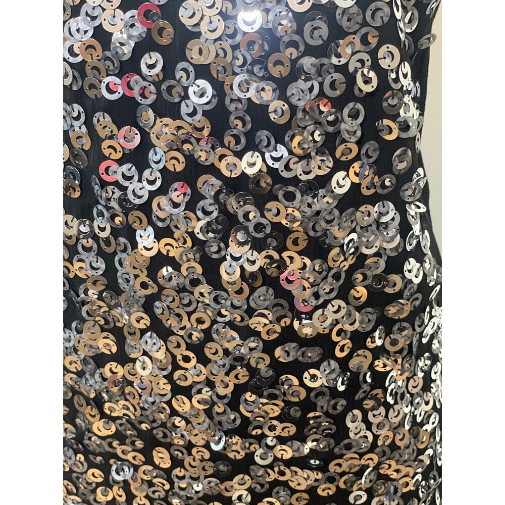 Michael Kors Sleeveless Top – Black with Silver Sequin Detail – Size M - Picture 3 of 7